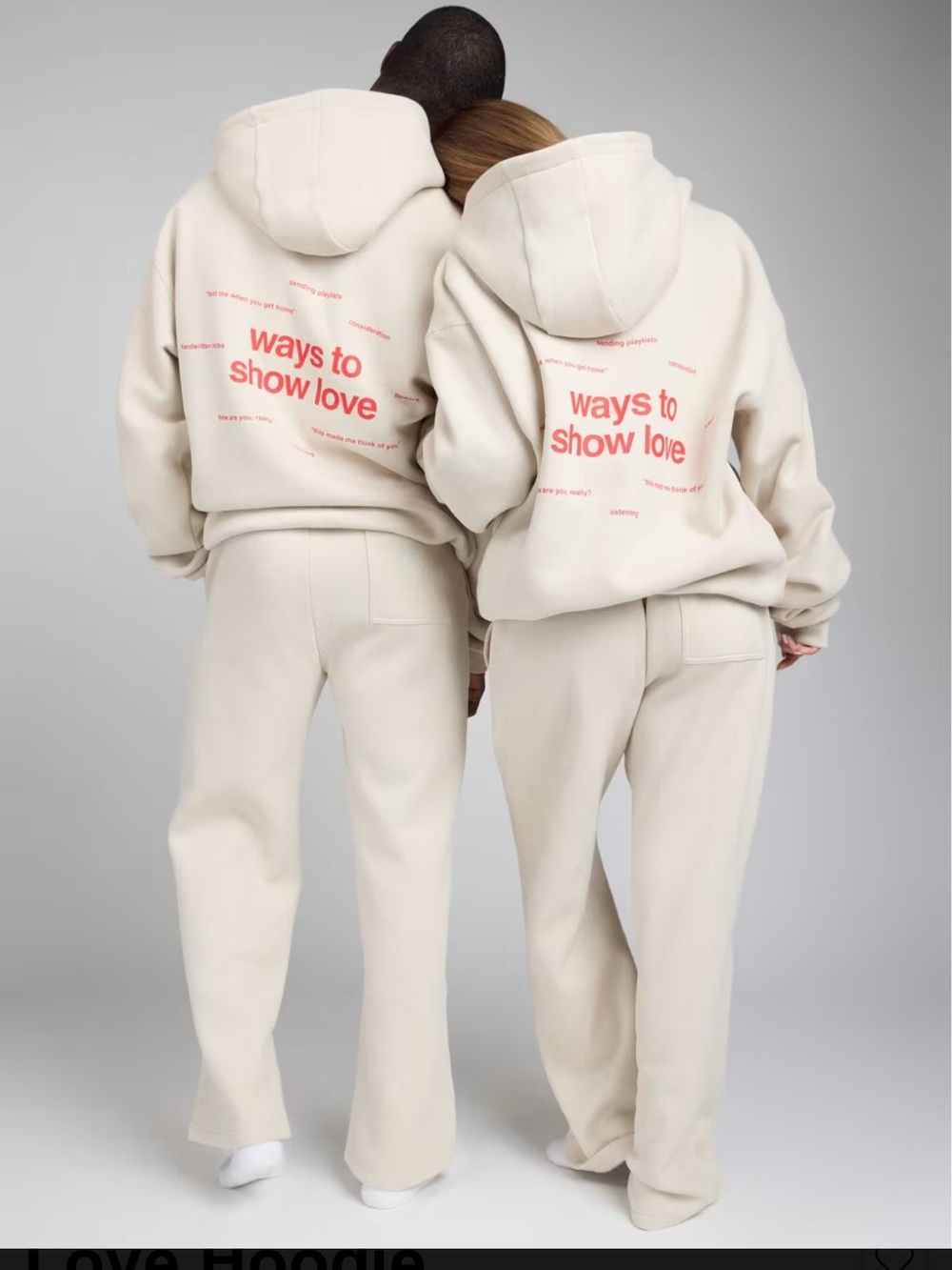NWOT - Love Hoodie Sweatshirt - Picture 4 of 8